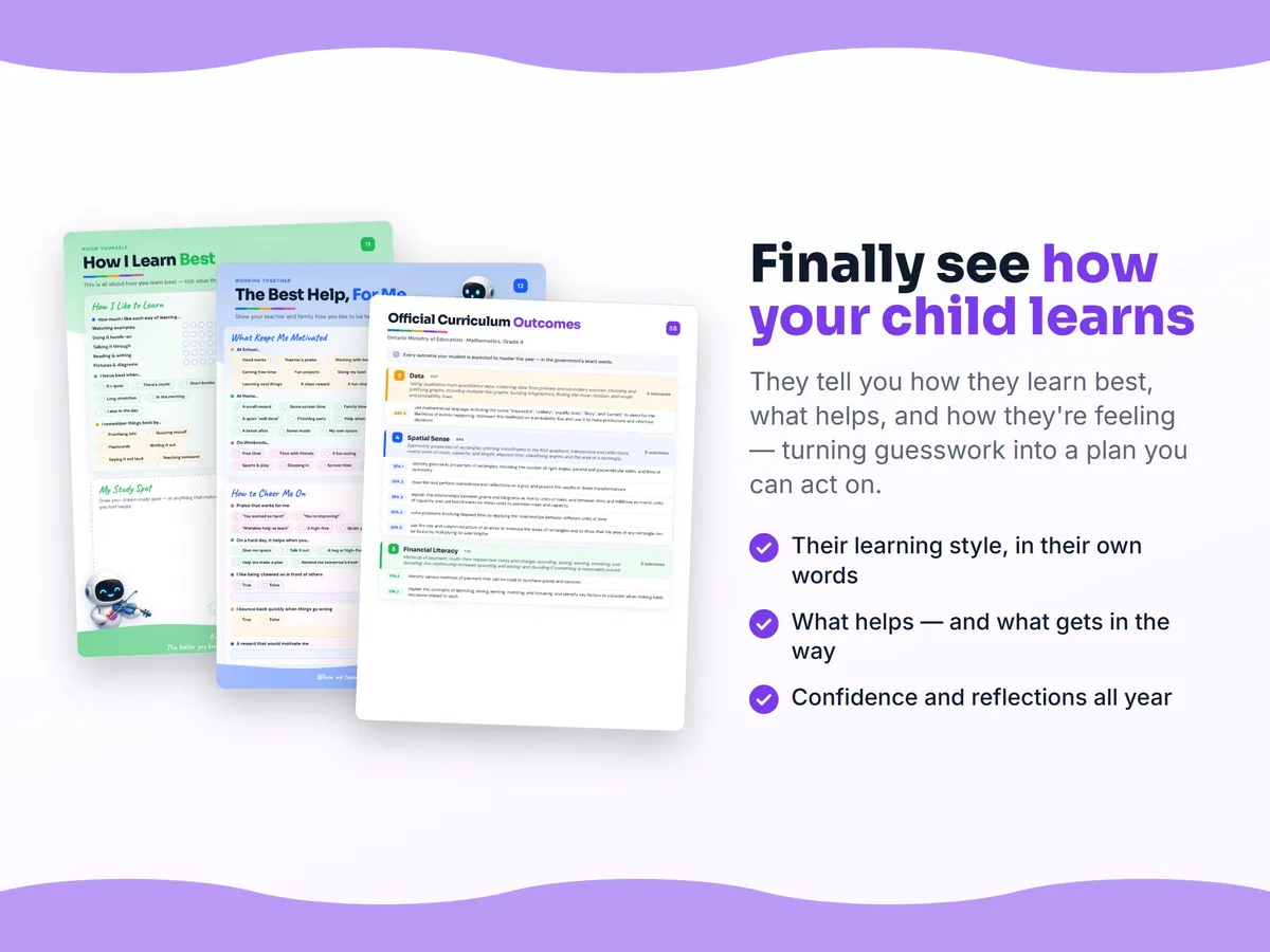 How I learn best — study habits and student reflection pages in the Mathematics, Grade 4 workbook