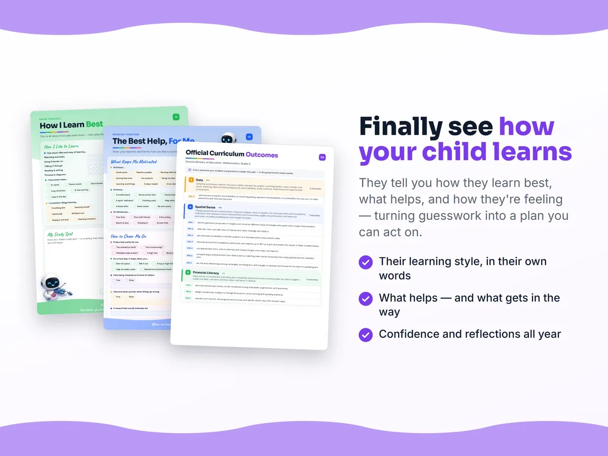 How I learn best — study habits and student reflection pages in the Mathematics, Grade 5 workbook