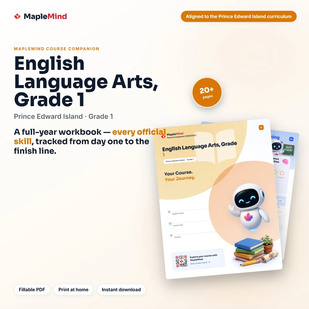 English Language Arts, Grade 1 Course Companion workbook cover