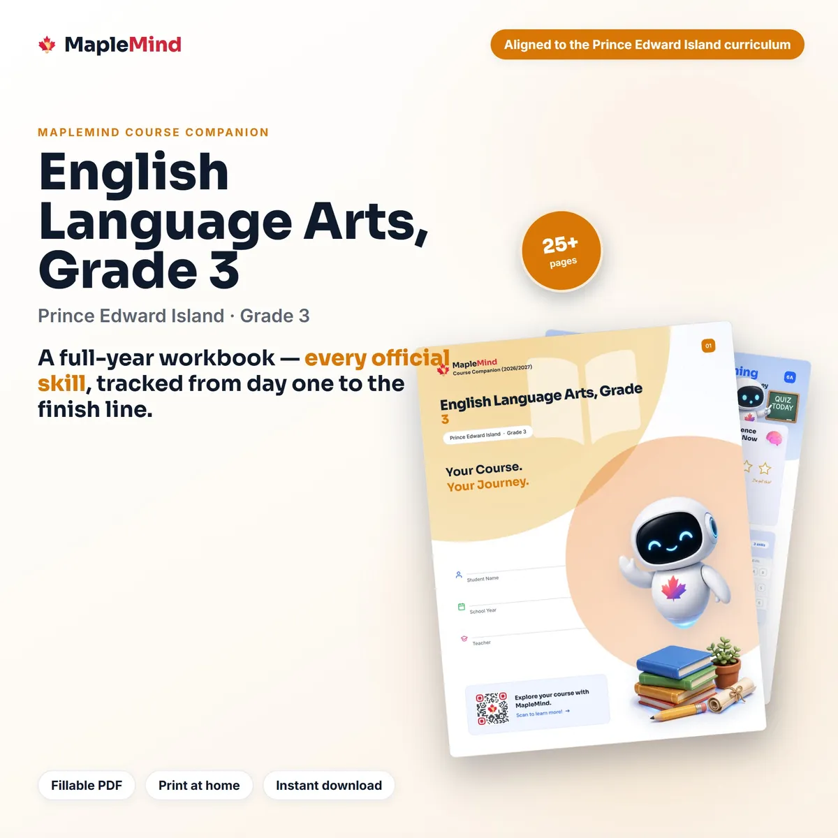 English Language Arts, Grade 3 Course Companion workbook cover