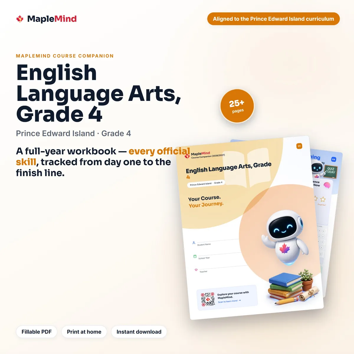 English Language Arts, Grade 4 Course Companion workbook cover
