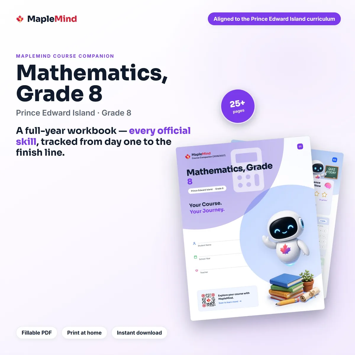 Mathematics, Grade 8 Course Companion workbook cover