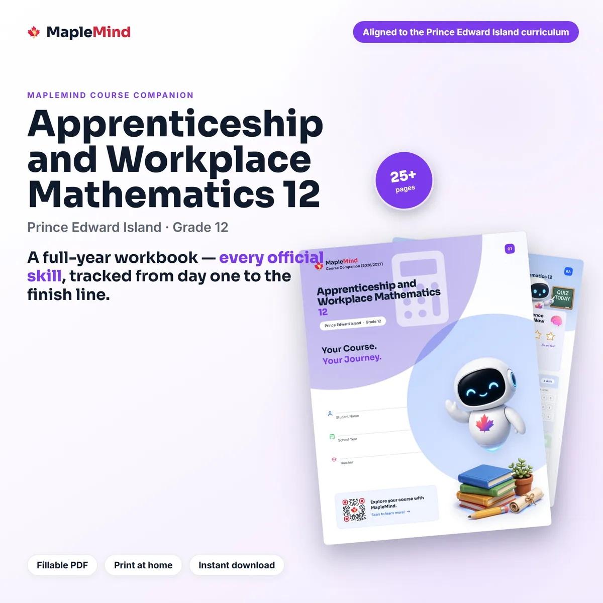 Apprenticeship and Workplace Mathematics 12 Course Companion workbook cover