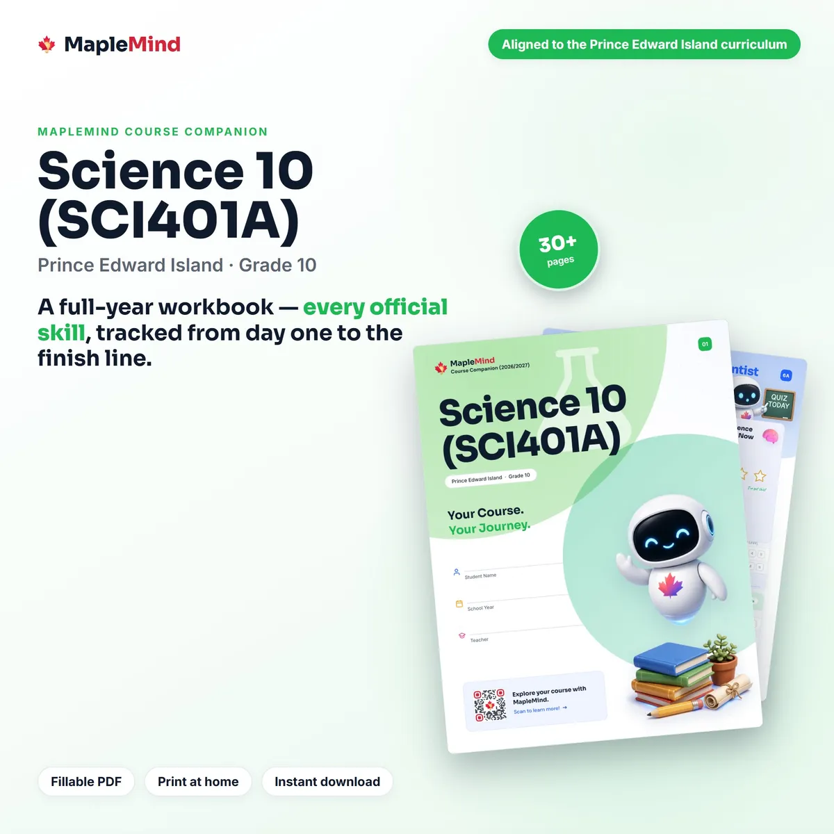 Science 10 (SCI401A) Course Companion workbook cover