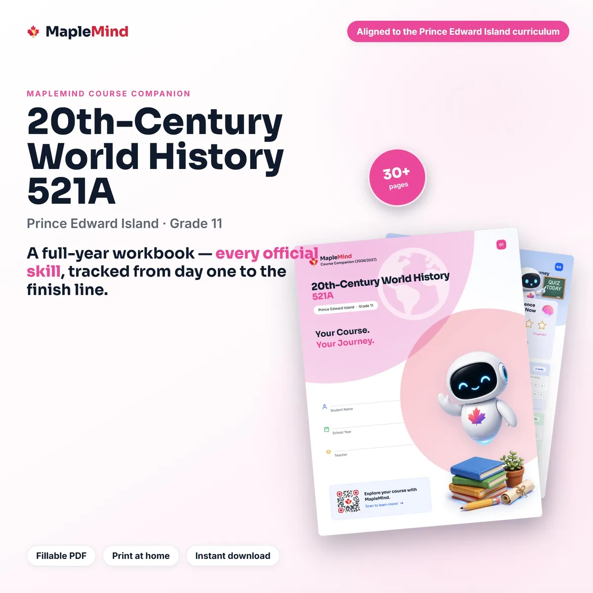 20th-Century World History 521A Course Companion workbook cover