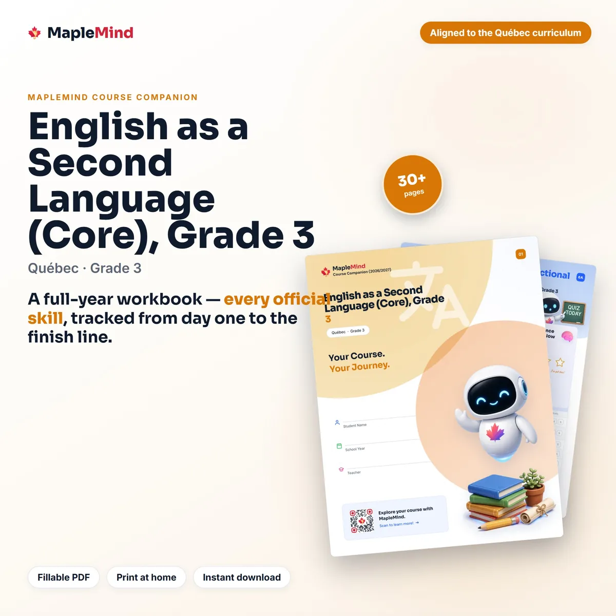 English as a Second Language (Core), Grade 3 Course Companion workbook cover