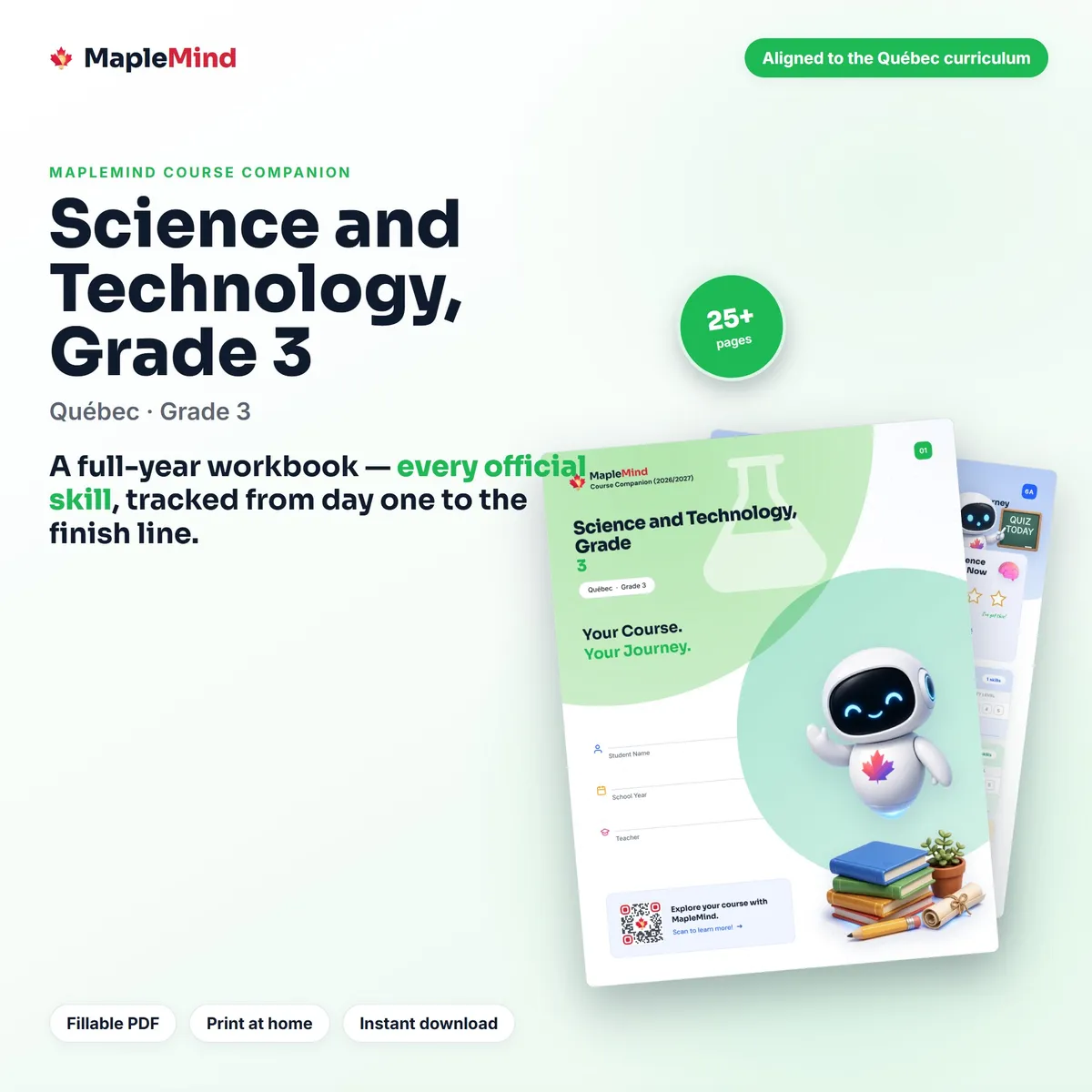Science and Technology, Grade 3 Course Companion workbook cover