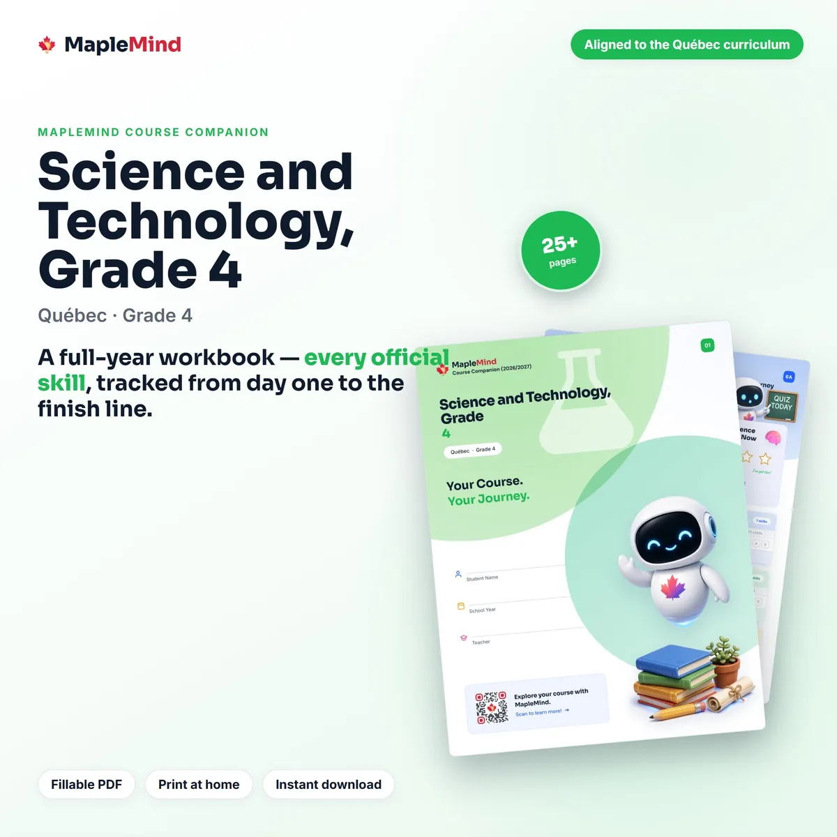 Science and Technology, Grade 4 Course Companion workbook cover