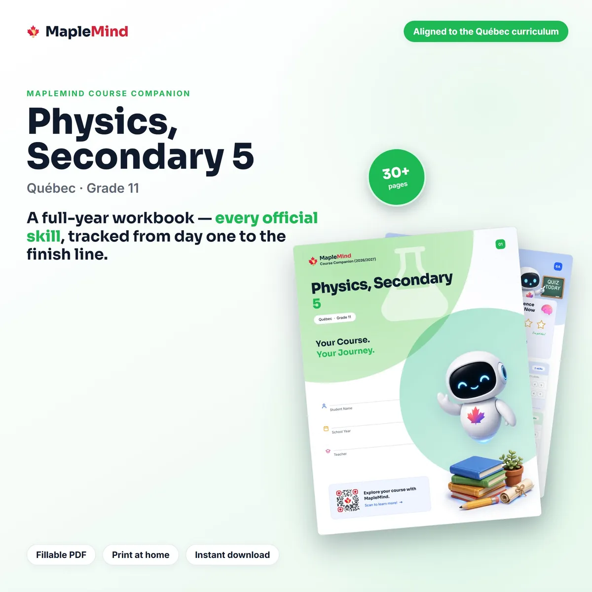 Physics, Secondary 5 Course Companion workbook cover
