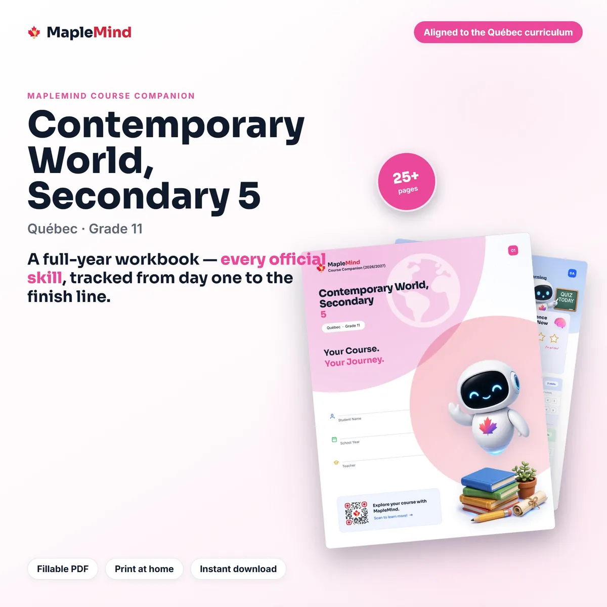 Contemporary World, Secondary 5 Course Companion workbook cover