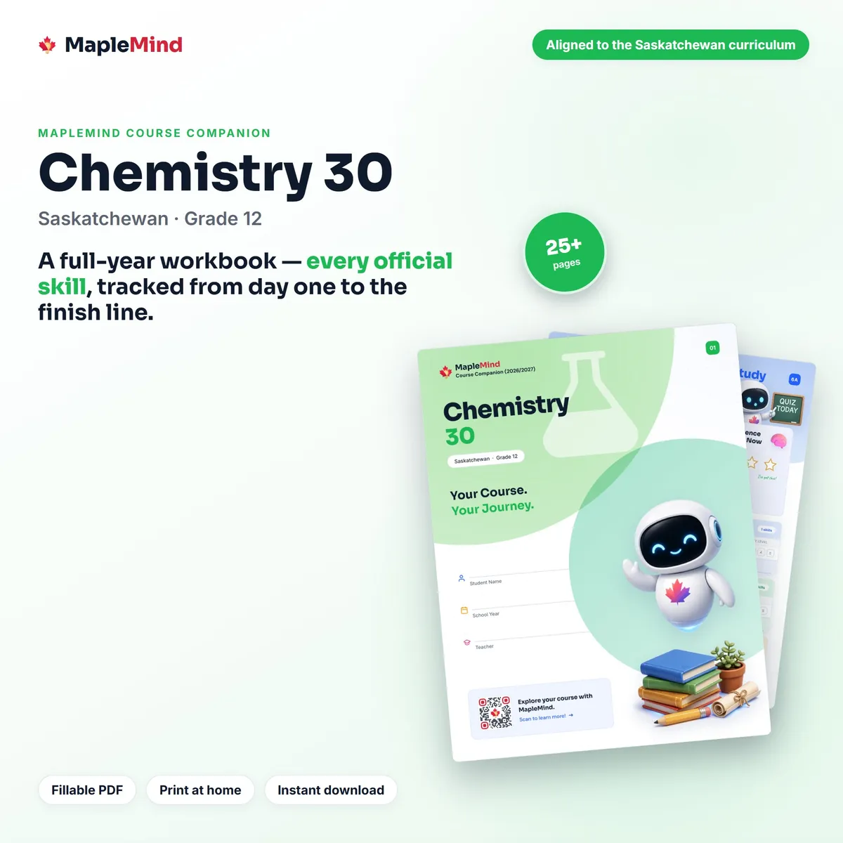 Chemistry 30 Course Companion workbook cover