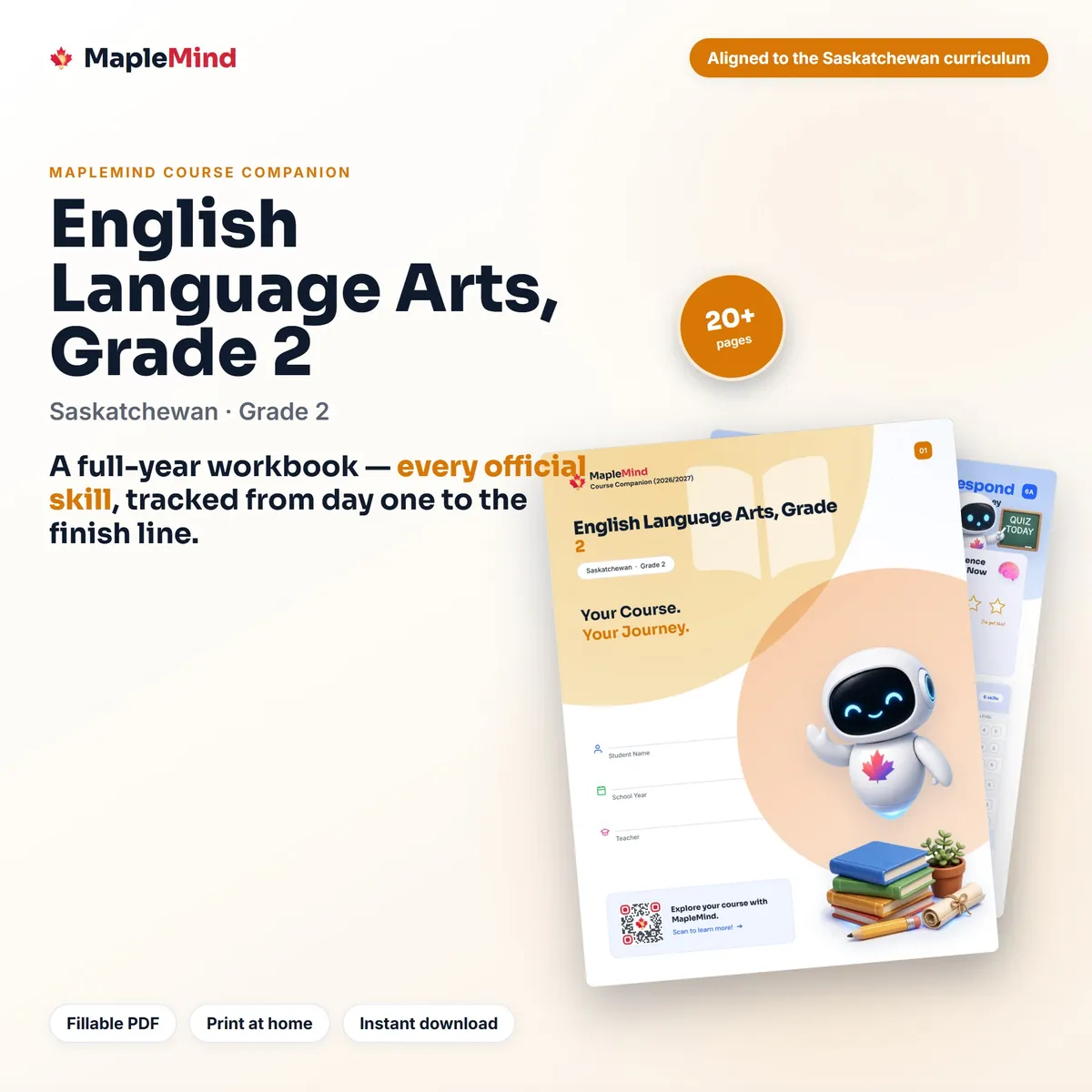 English Language Arts, Grade 2 Course Companion workbook cover