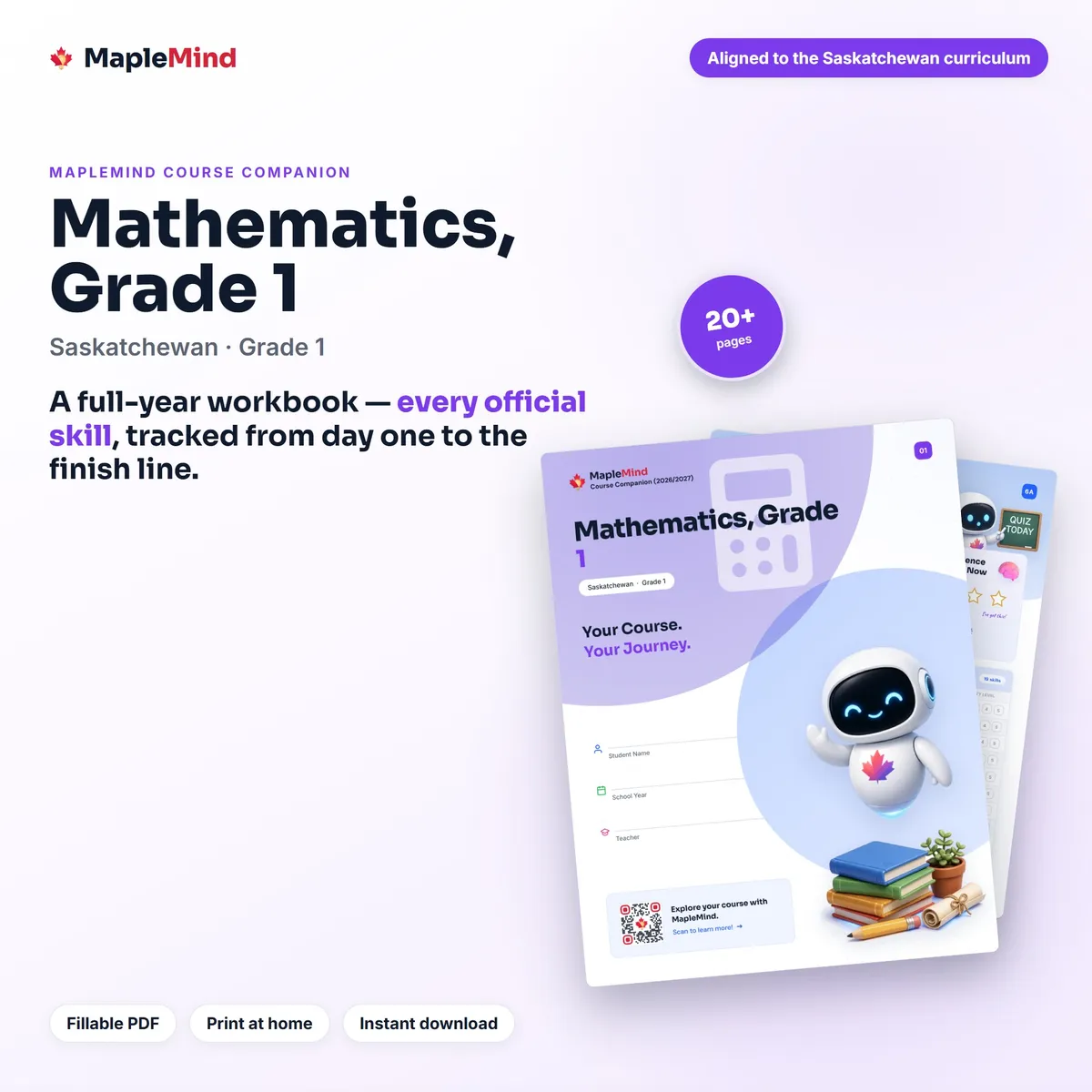 Mathematics, Grade 1 Course Companion workbook cover