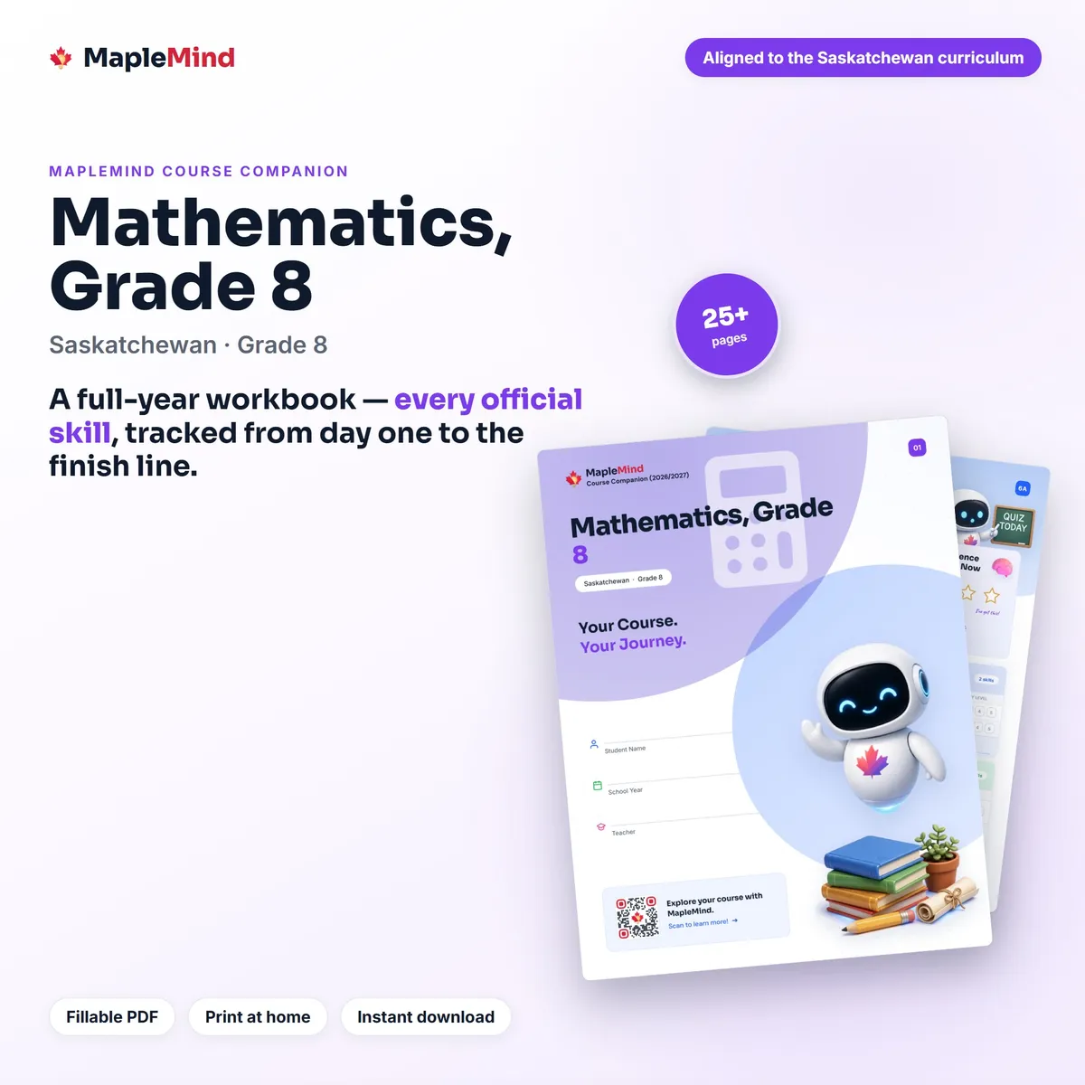 Mathematics, Grade 8 Course Companion workbook cover