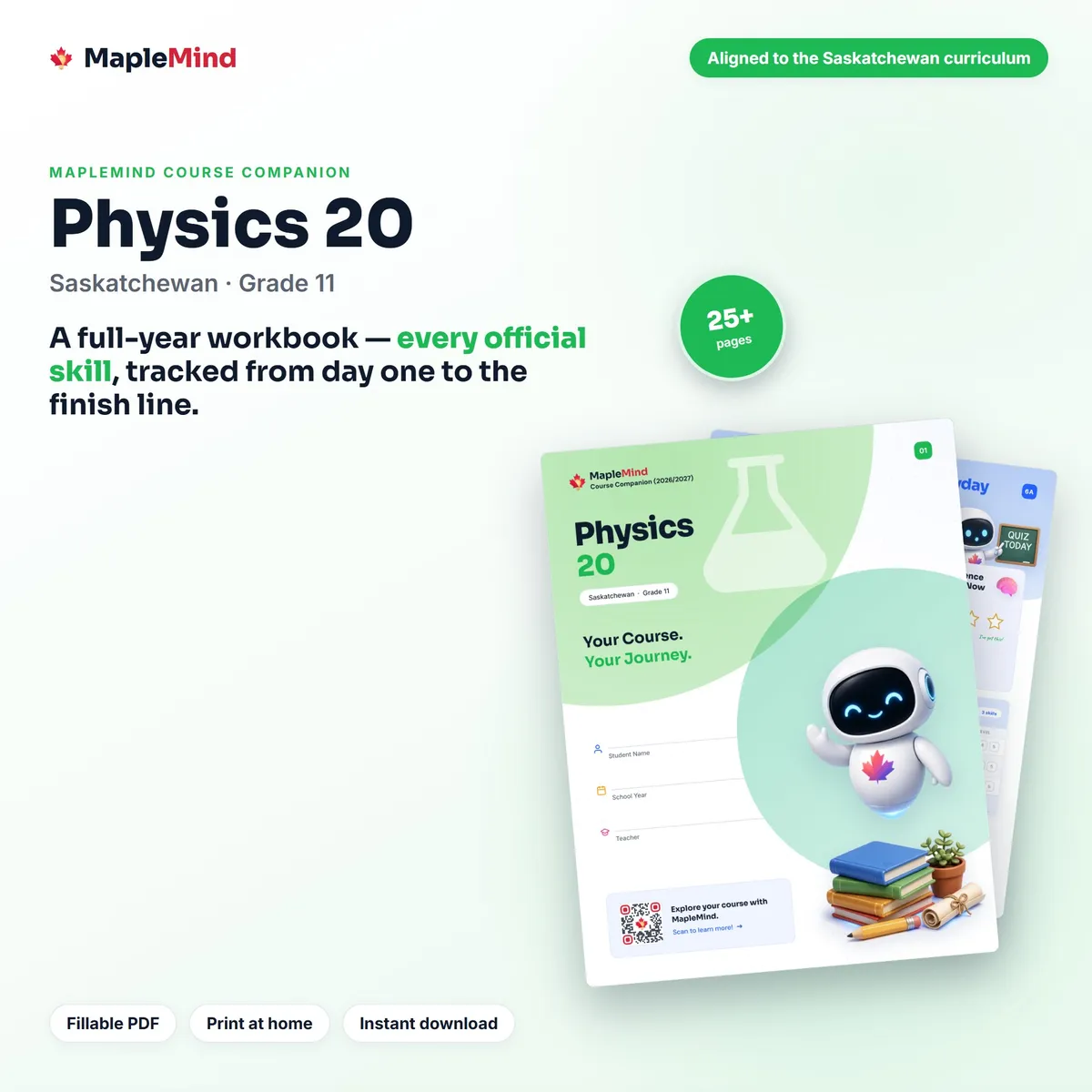 Physics 20 Course Companion workbook cover