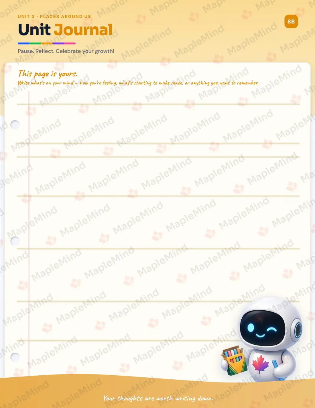 Page 13 of 33 from the Science 1 Alberta Course Companion — skills tracker with before and after self-assessment