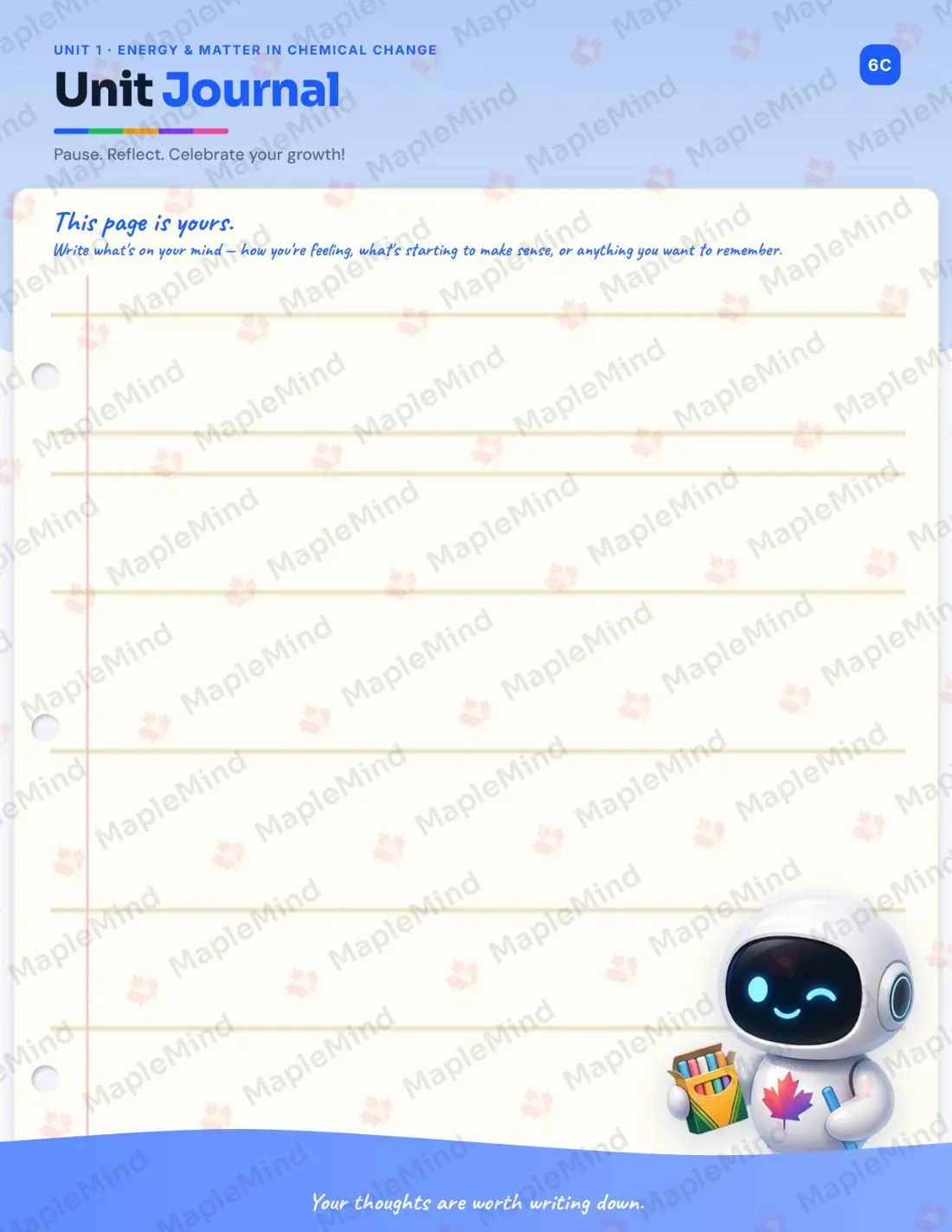 Page 8 of 30 from the Science 10 Alberta Course Companion — skills tracker with before and after self-assessment